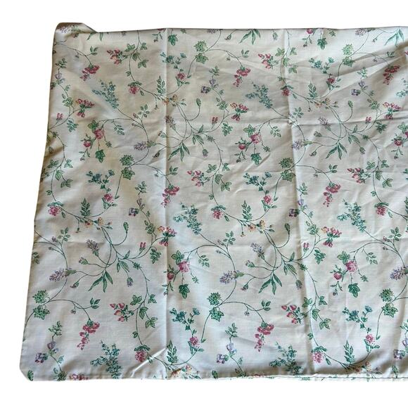 Vintage Lady Pepperell twin flat & fitted sheet 2 pillow cases floral cottage - Picture 3 of 7